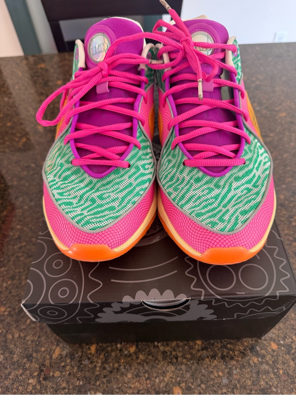 KD16ASW Kevin Durant Nike Stadium Green/Hyper Violet Sz Mens 11.5 - Picture 6 of 11